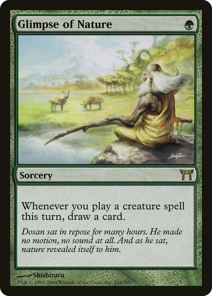 Glimpse of Nature (CHK-210)  - Champions of Kamigawa