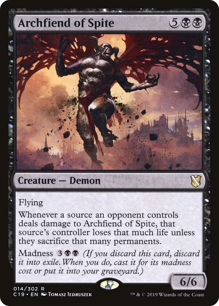 Archfiend of Spite (C19-014)  - Commander 2019