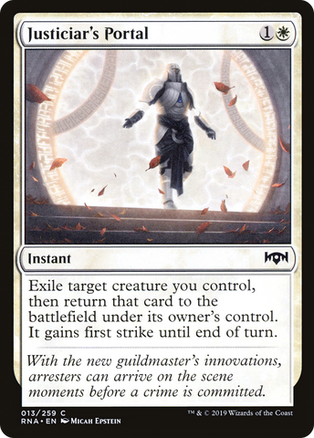 Justiciar's Portal (RNA-013)  Foil - Ravnica Allegiance