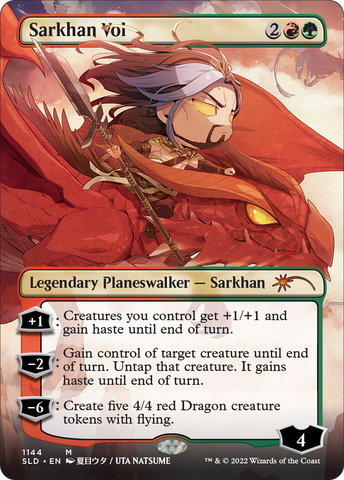 Sarkhan Vol (Borderless) (SLD-1144)  Foil - Secret Lair Drop (Borderless)