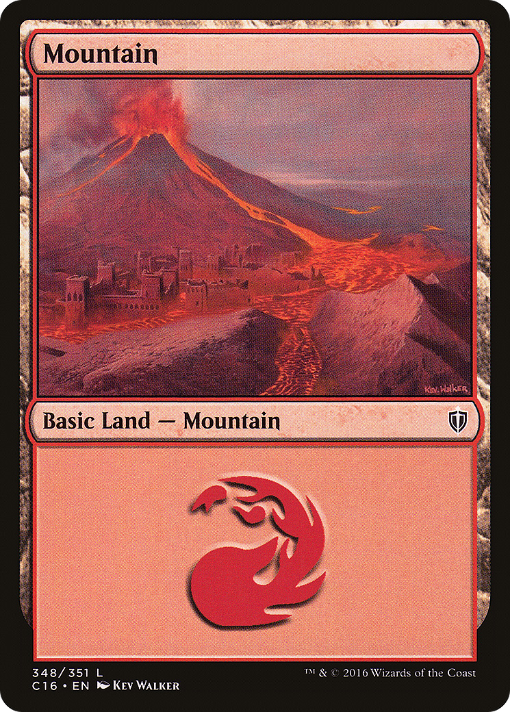 Mountain (348) (C16-348)  - Commander 2016
