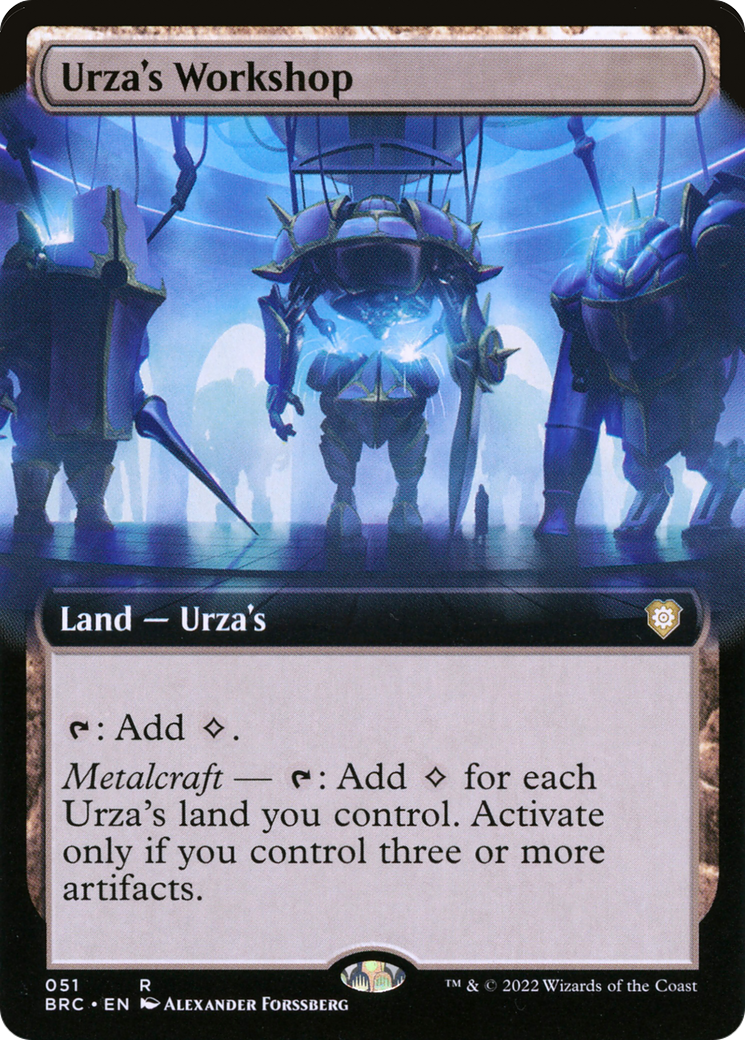 Urza's Workshop (Extended Art) (BRC-051)  - The Brothers' War Commander: (Extended Art)