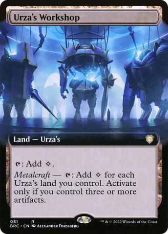 Urza's Workshop (Extended Art) (BRC-051)  Foil - The Brothers' War Commander: (Extended Art)