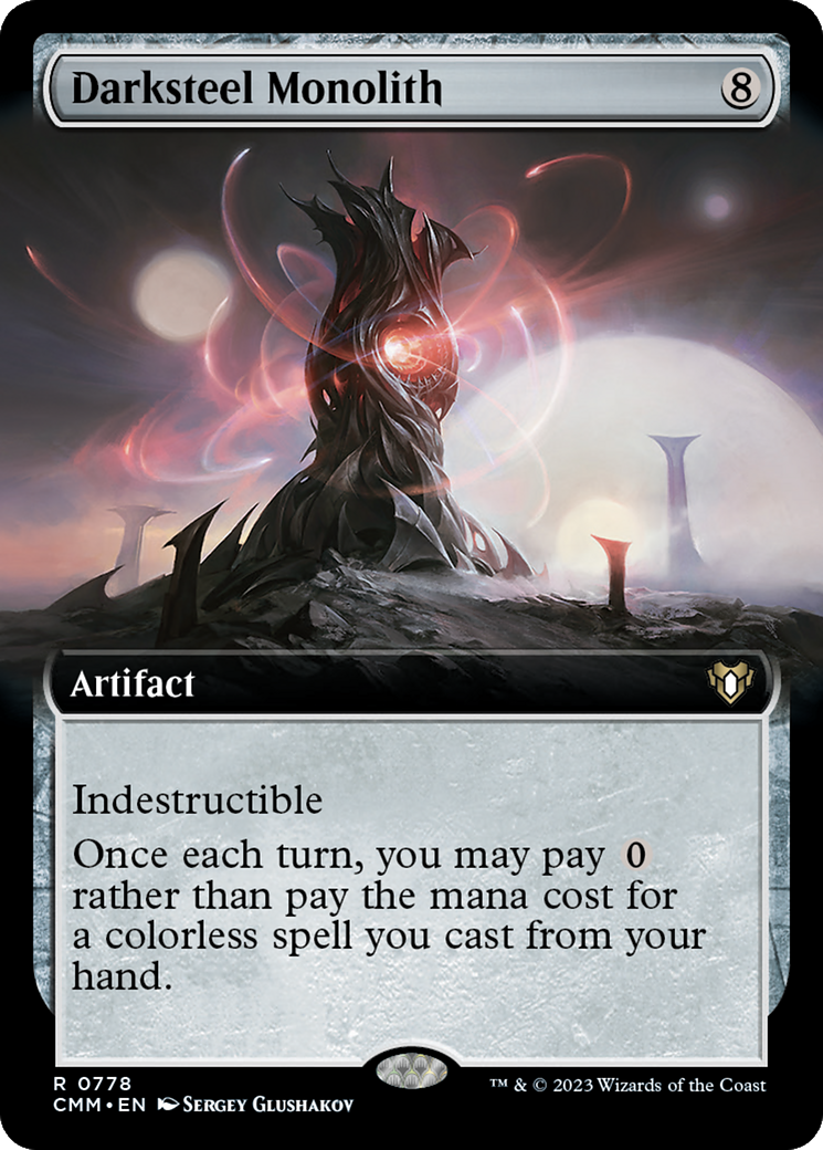 Darksteel Monolith (Extended Art) (CMM-778)  Foil - Commander Masters: (Extended Art)