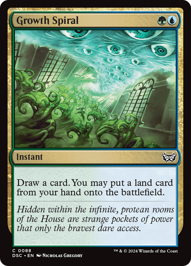 Growth Spiral (DSC-088)  - Duskmourn: House of Horror Commander