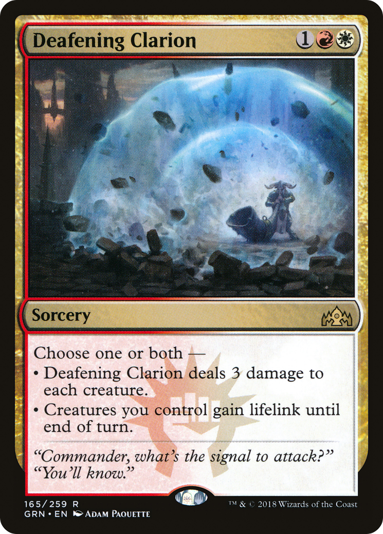 Deafening Clarion (GRN-165)  - Guilds of Ravnica