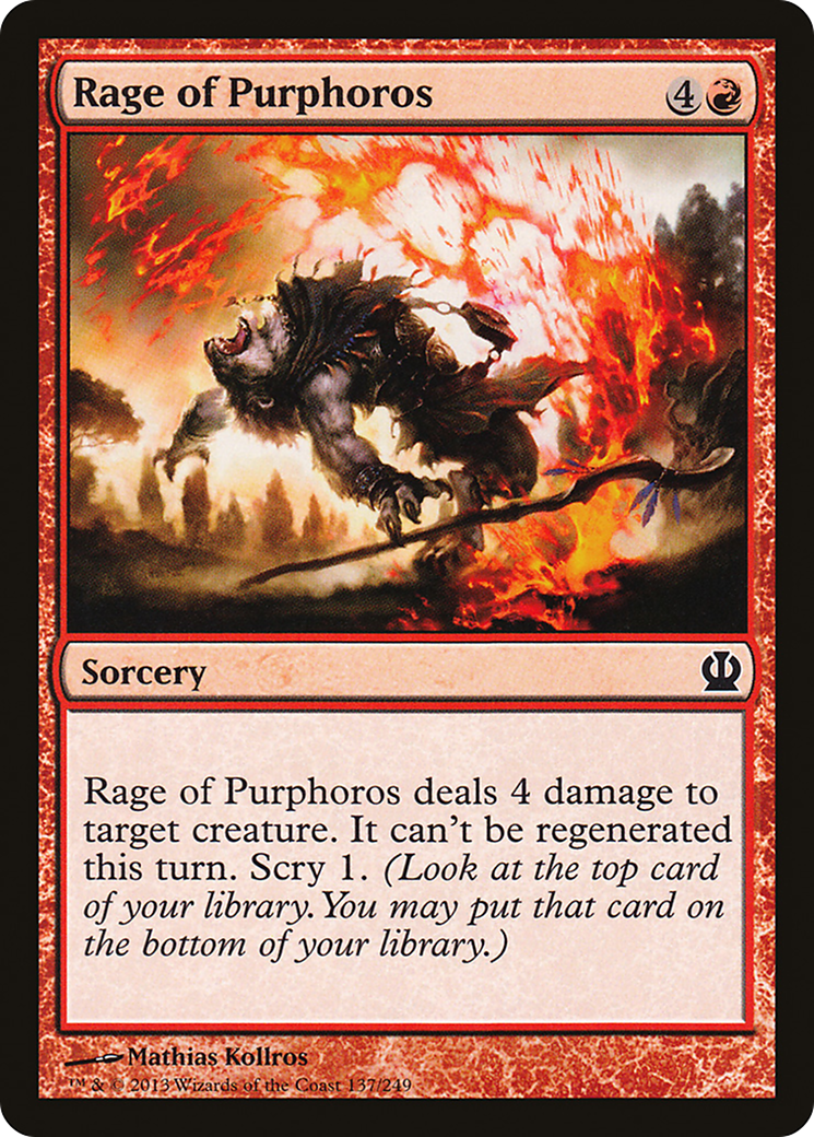 Rage of Purphoros (THS-137)  - Theros