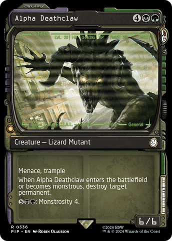 Alpha Deathclaw (Showcase) (PIP-336)  Foil - Fallout: (Showcase)