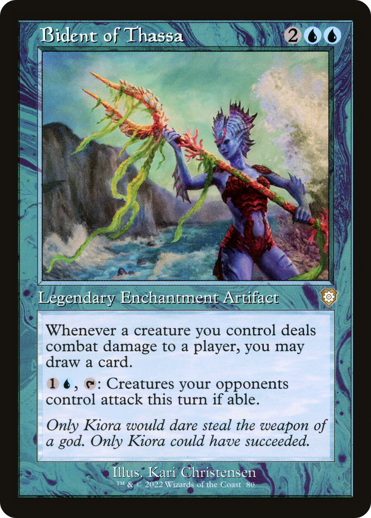 Bident of Thassa (Retro Frame) (BRC-080)  - The Brothers' War Commander