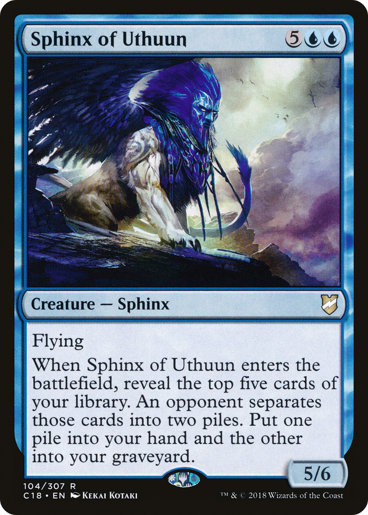 Sphinx of Uthuun (C18-104)  - Commander 2018