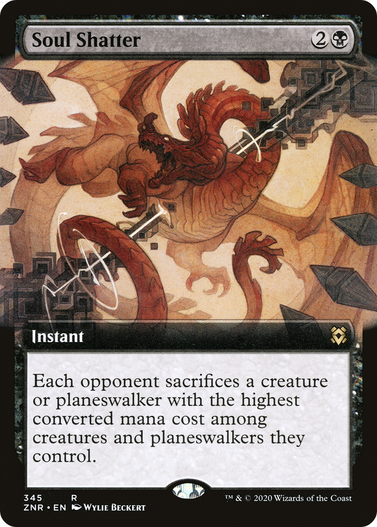 Soul Shatter (Extended Art) (ZNR-345)  - Zendikar Rising