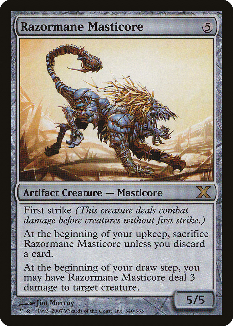 Razormane Masticore (10E-340)  - Tenth Edition