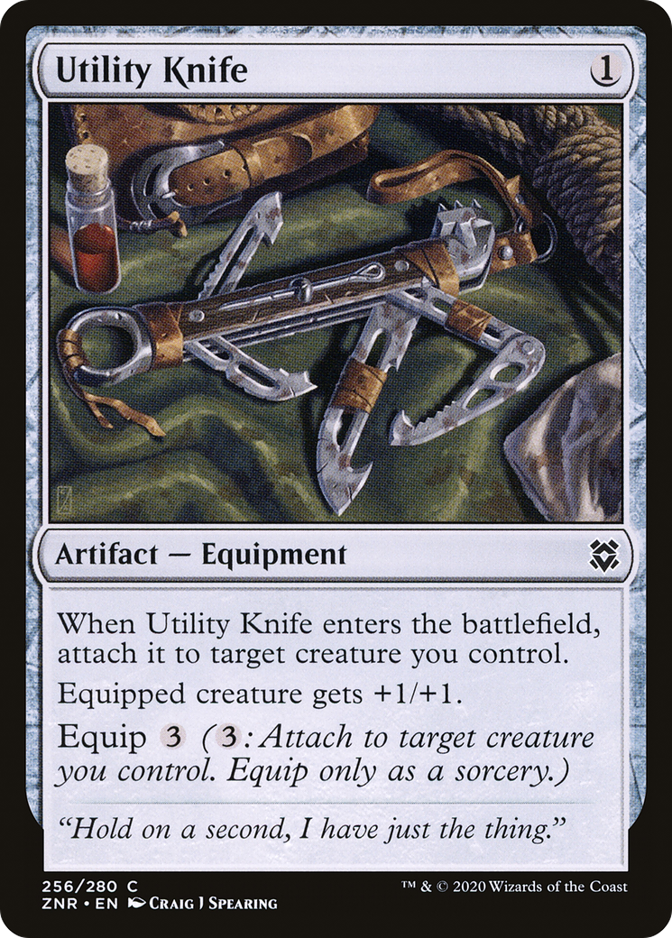 Utility Knife (ZNR-256)  Foil - Zendikar Rising
