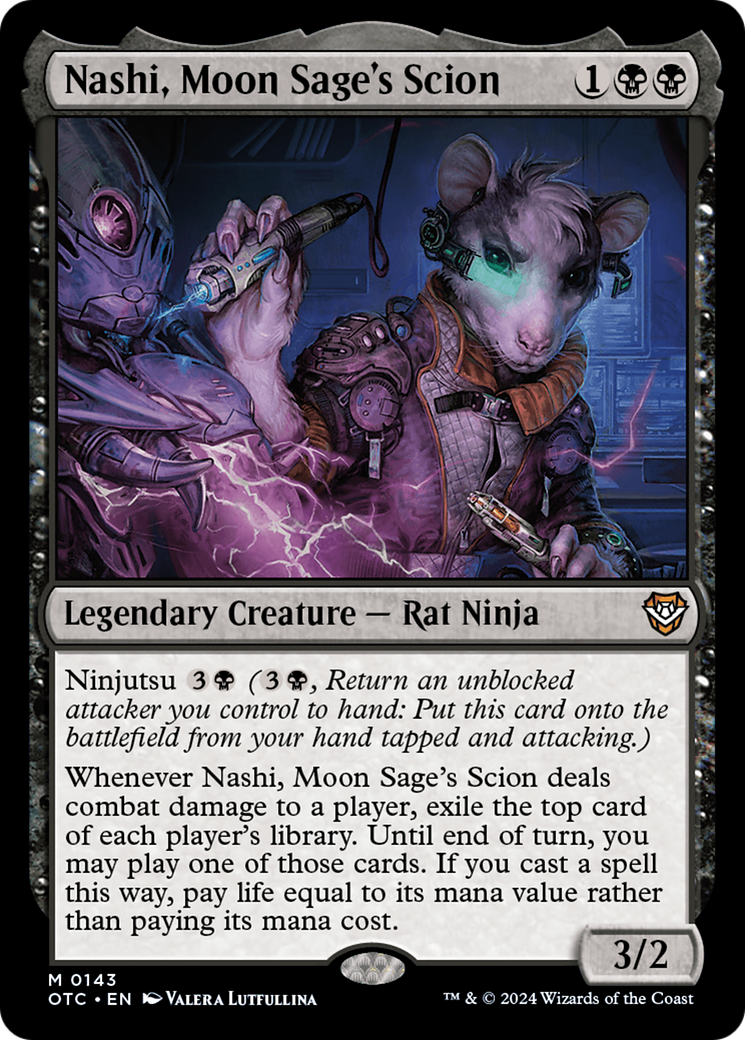 Nashi, Moon Sage's Scion (OTC-143)  - Outlaws of Thunder Junction Commander
