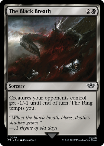 The Black Breath (LTR-078)  Foil - The Lord of the Rings: Tales of Middle-earth
