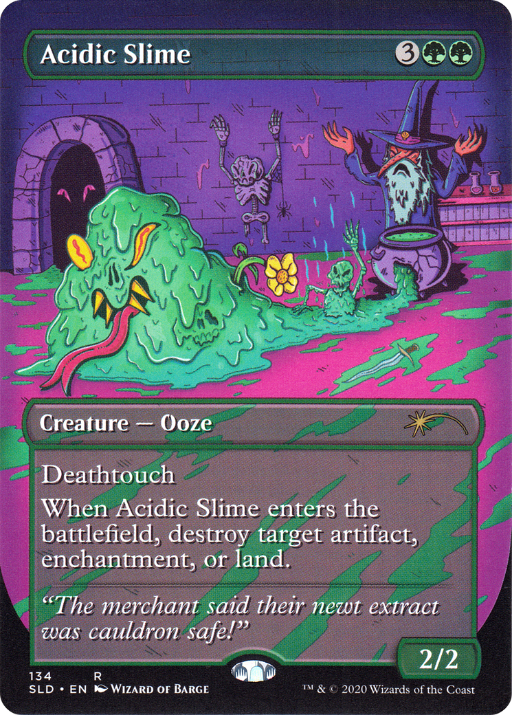 Acidic Slime (SLD-134)  - Secret Lair Drop (Borderless)