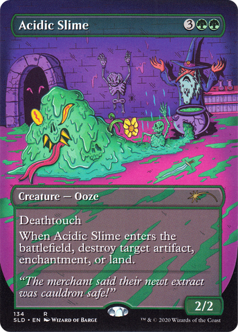 Acidic Slime (SLD-134)  - Secret Lair Drop (Borderless)
