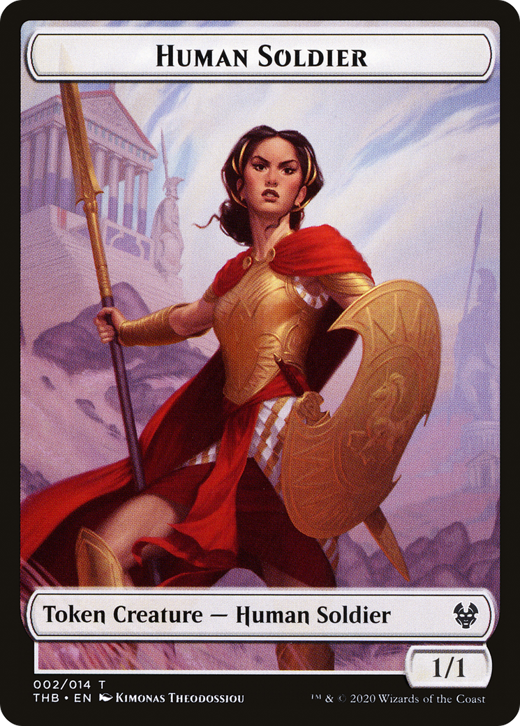Human Soldier Token (THB-002) - Theros Beyond Death Tokens Foil