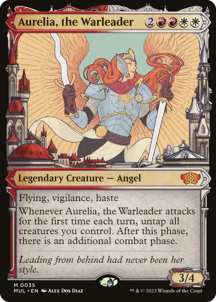 Aurelia, the Warleader (MUL-035)  - Multiverse Legends: (Showcase)