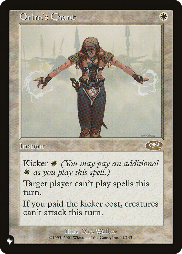 Orim's Chant (LIST-11/143)  - The List