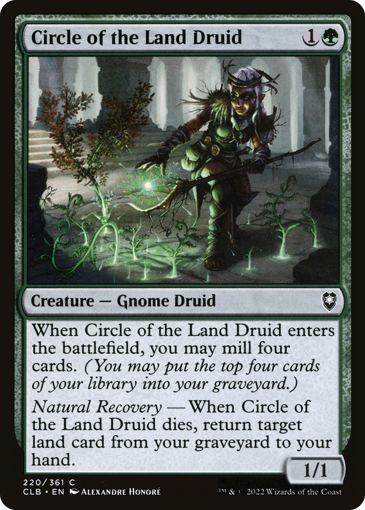 Circle of the Land Druid (CLB-220)  - Commander Legends: Battle for Baldur's Gate