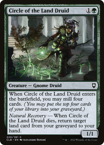 Circle of the Land Druid (CLB-220)  - Commander Legends: Battle for Baldur's Gate