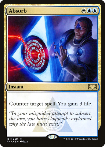 Absorb (RNA-151)  Foil - Ravnica Allegiance