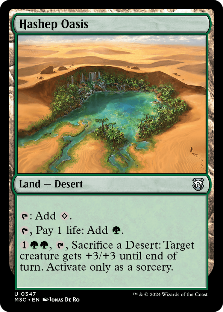 Hashep Oasis (M3C-347)  - Modern Horizons 3 Commander