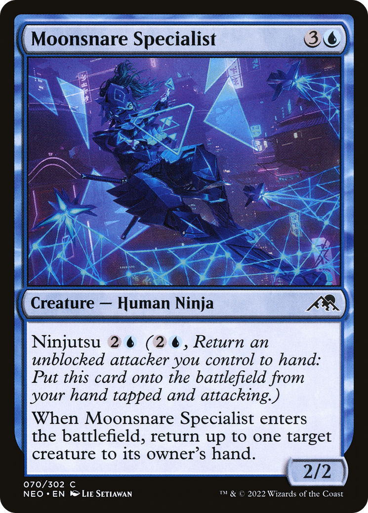 Moonsnare Specialist (NEO-070)  Foil - Kamigawa: Neon Dynasty