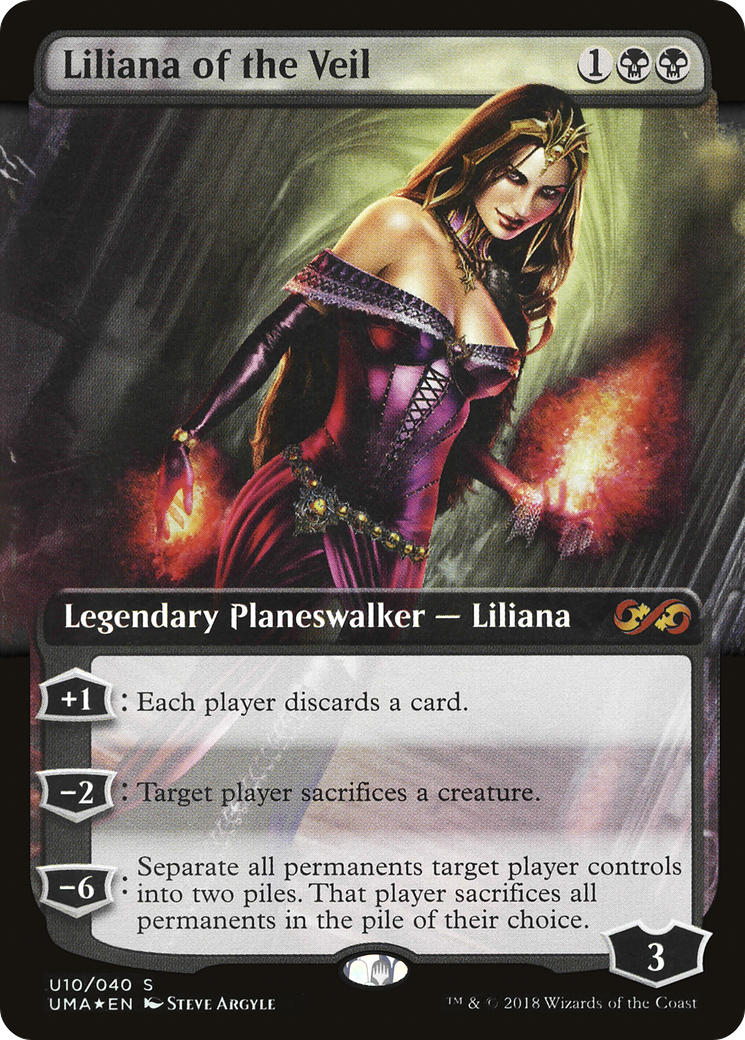 Liliana of the Veil (UMA:BT-U10)  Foil - Ultimate Box Topper: (Extended Art)