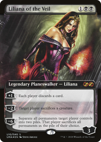 Liliana of the Veil (UMA:BT-U10)  Foil - Ultimate Box Topper: (Extended Art)