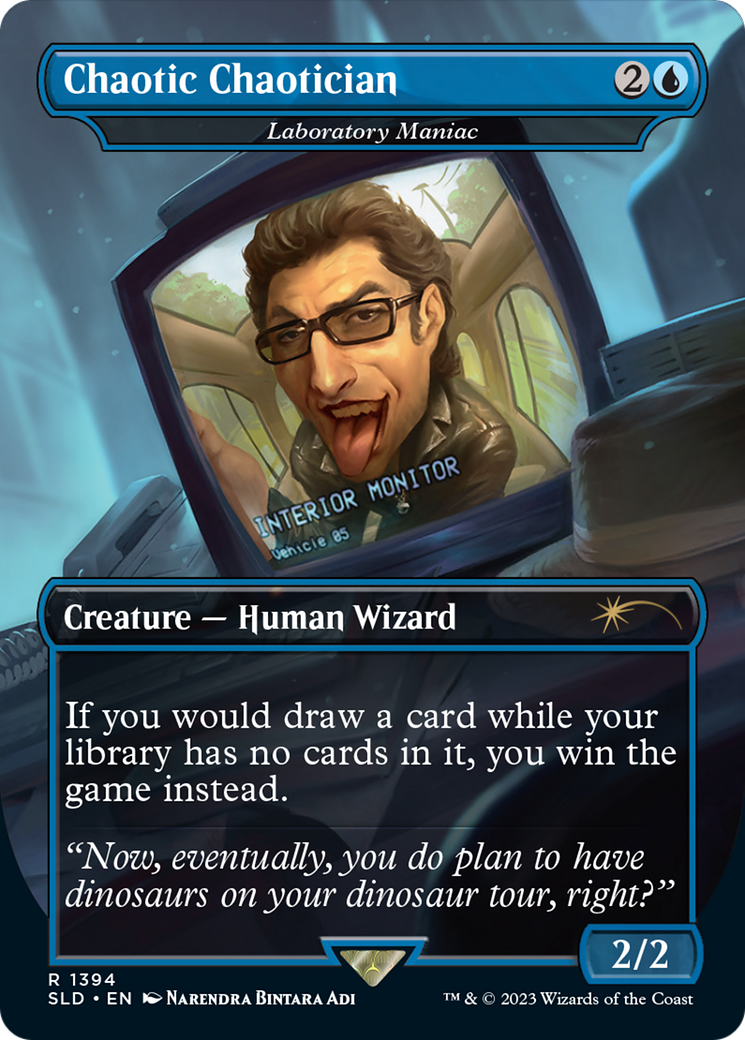 Chaotic Chaotician - Laboratory Maniac (SLD-1394)  - Secret Lair Drop / Chaotic Chaotician (Borderless)