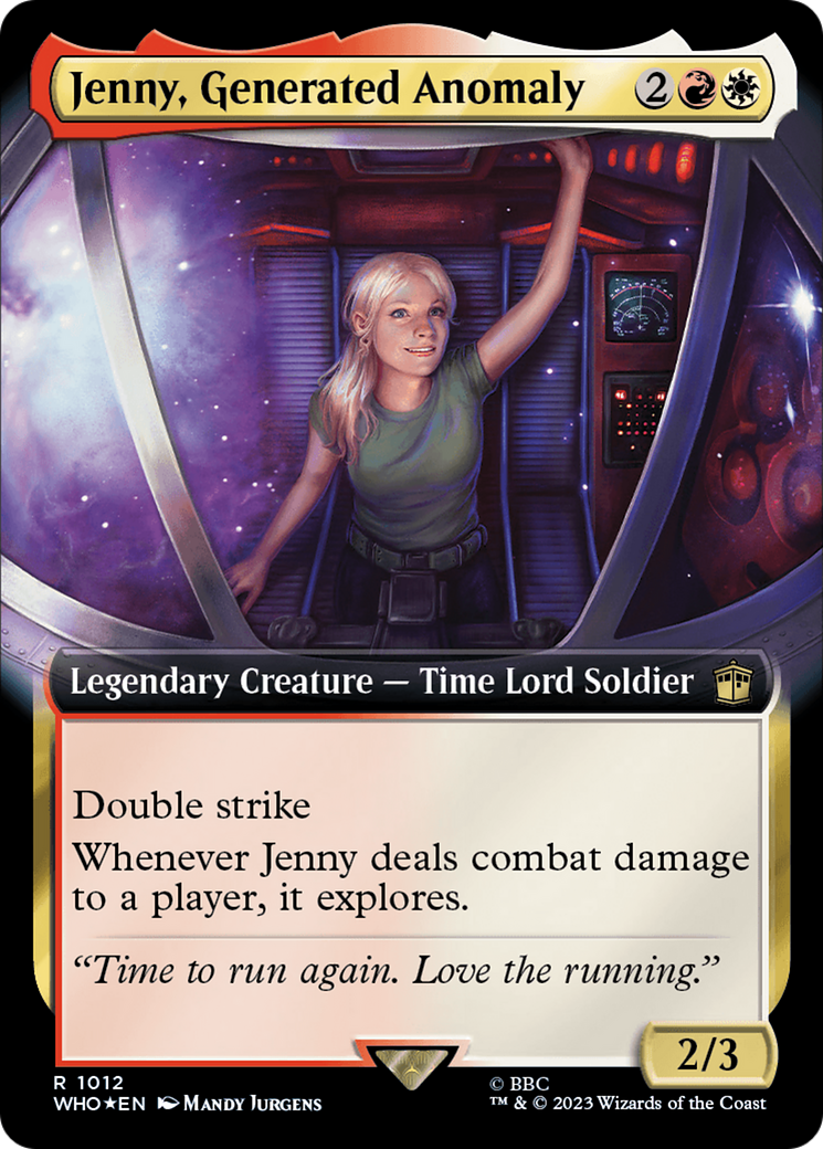 Jenny, Generated Anomaly (Extended Art) (Surge Foil) (WHO-1012)  Foil - Doctor Who: (Extended Art)