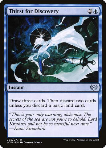 Thirst for Discovery (VOW-085)  Foil - Innistrad: Crimson Vow