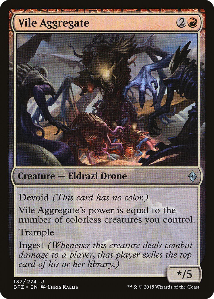 Vile Aggregate (BFZ-137)  - Battle for Zendikar