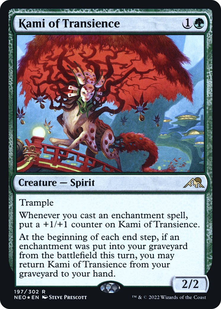 Kami of Transience (PRE-197S) - Kamigawa: Neon Dynasty Promos Foil