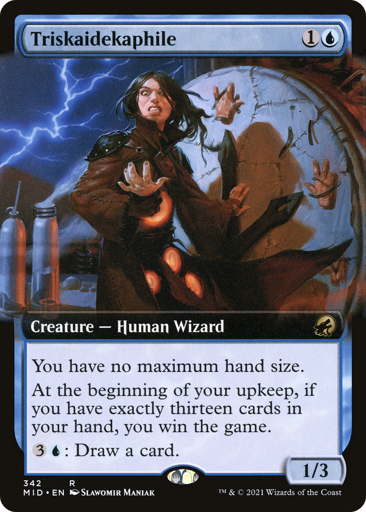 Triskaidekaphile (Extended Art) (MID-342)  Foil - Innistrad: Midnight Hunt: (Extended Art)