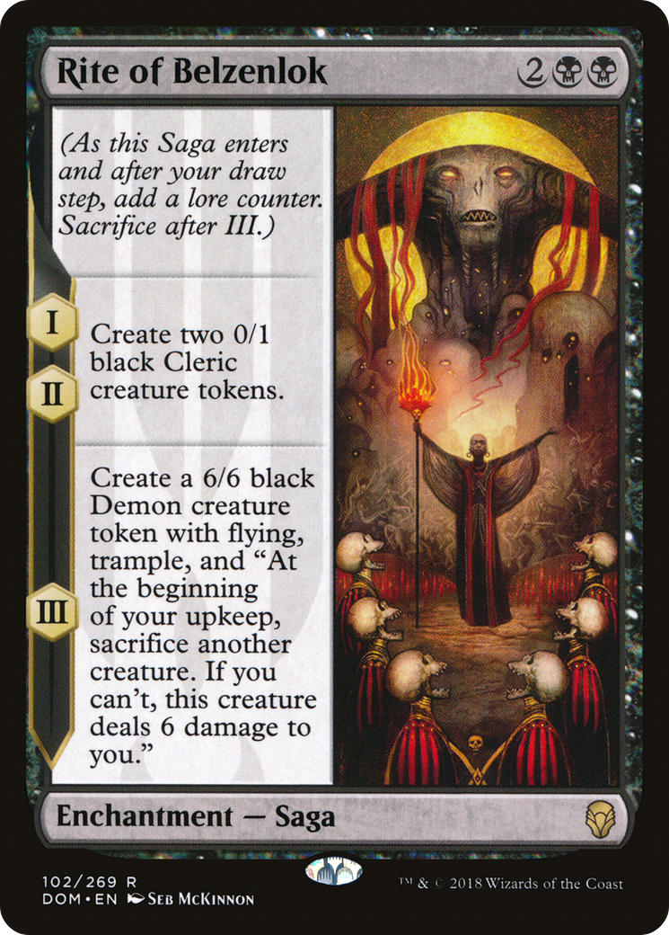 Rite of Belzenlok (DOM-102)  Foil - Dominaria