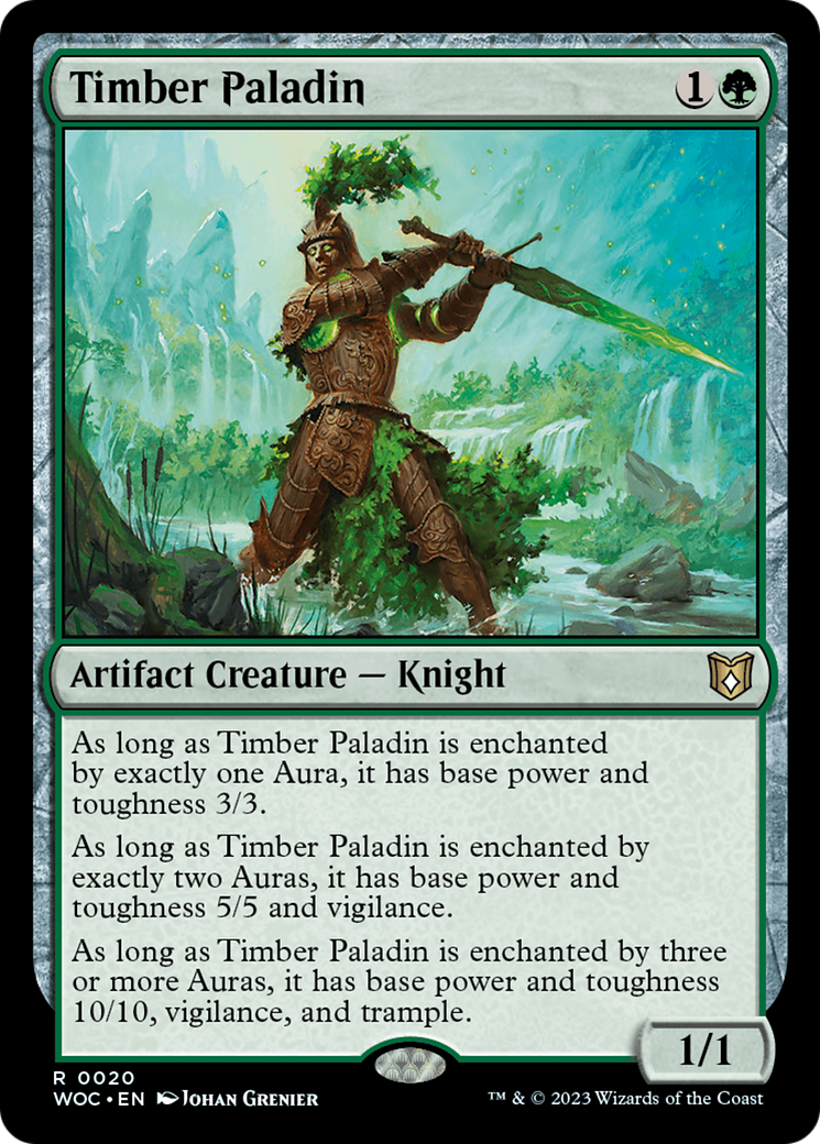 Timber Paladin (WOC-020)  - Wilds of Eldraine Commander