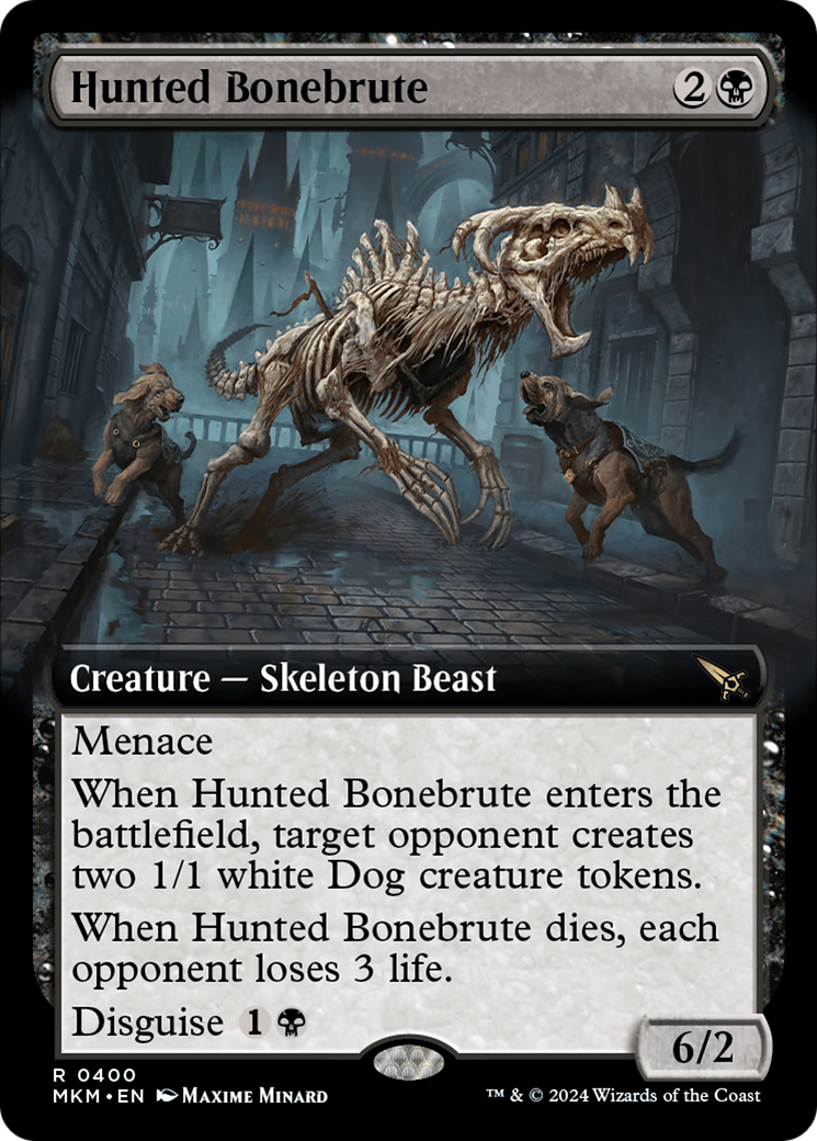 Hunted Bonebrute (Extended Art) (MKM-400)  Foil - Murders at Karlov Manor: (Extended Art)