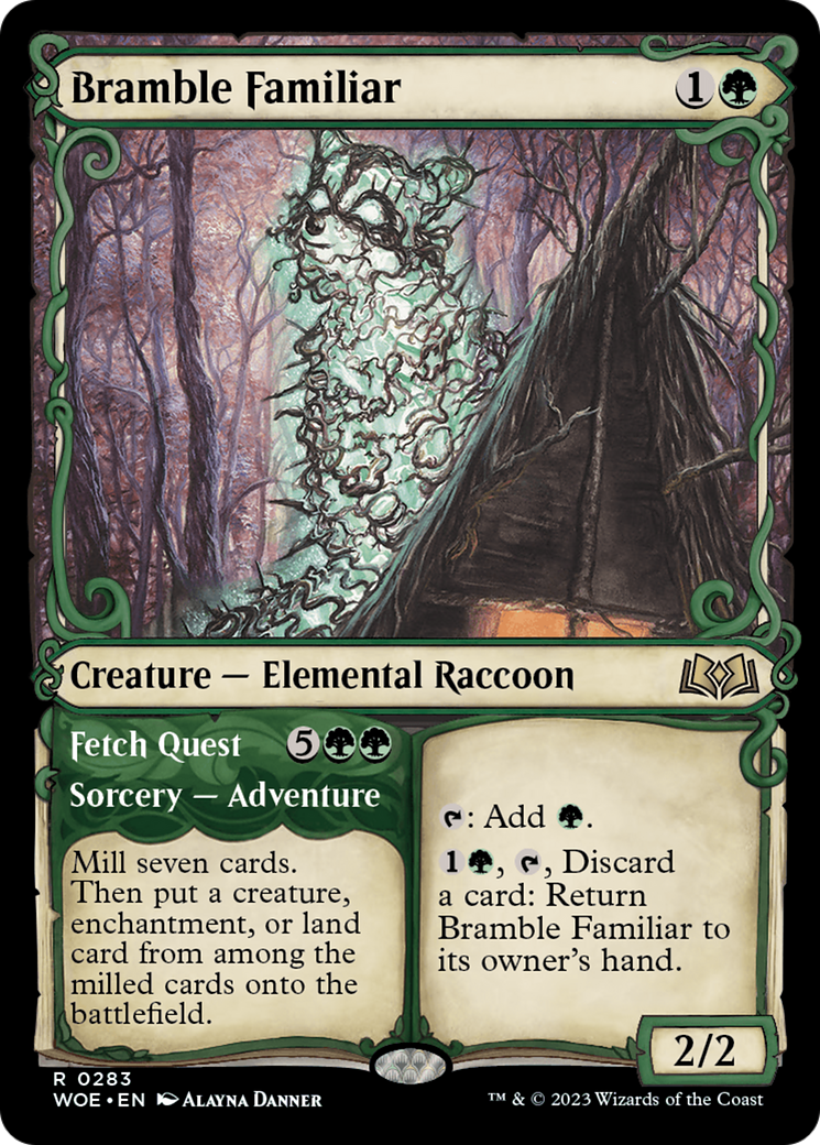 Bramble Familiar (Showcase) (WOE-283)  Foil - Wilds of Eldraine: (Showcase)