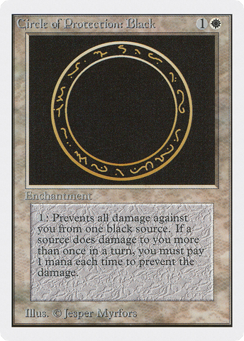 Circle of Protection: Black (2ED-)  - Unlimited Edition