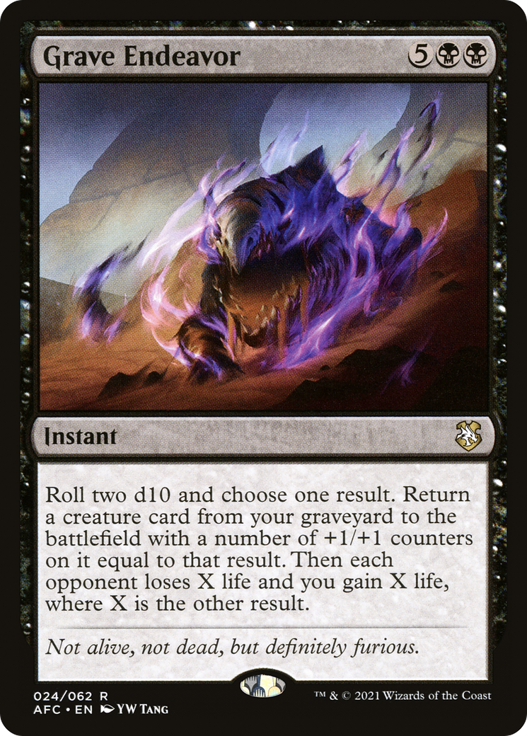Grave Endeavor (AFC-024) - Adventures in the Forgotten Realms Commander