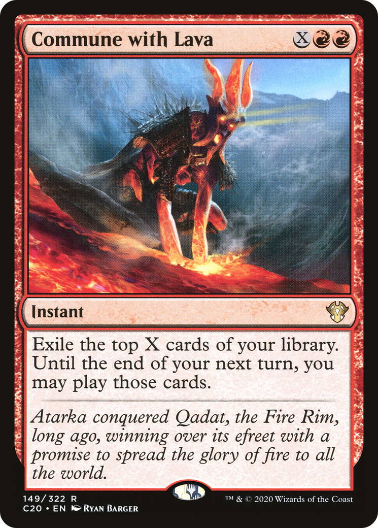 Commune with Lava (C20-149)  - Commander 2020