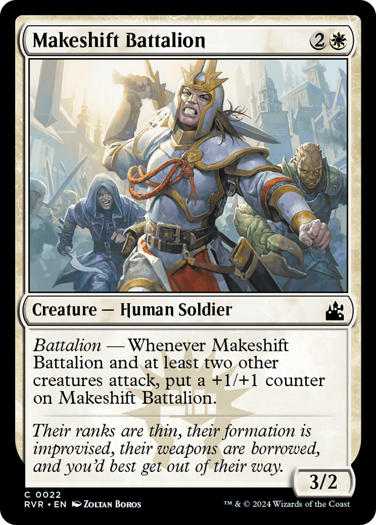 Makeshift Battalion (RVR-022)  Foil - Ravnica Remastered