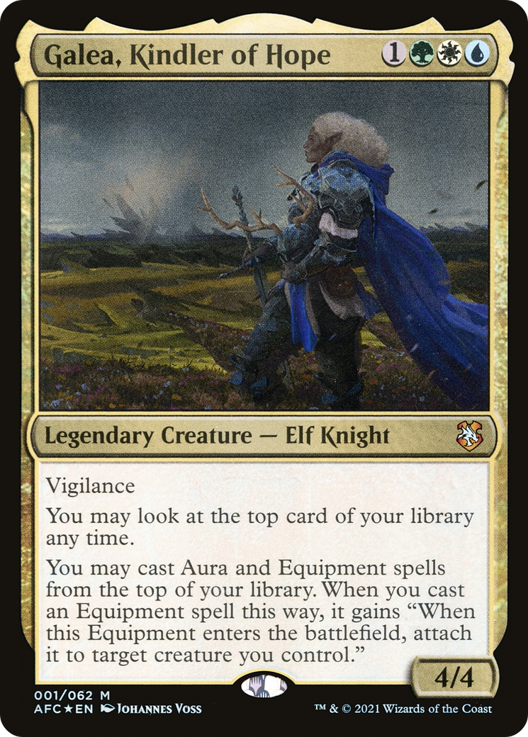 Galea, Kindler of Hope (AFC-001)  Foil - Adventures in the Forgotten Realms Commander