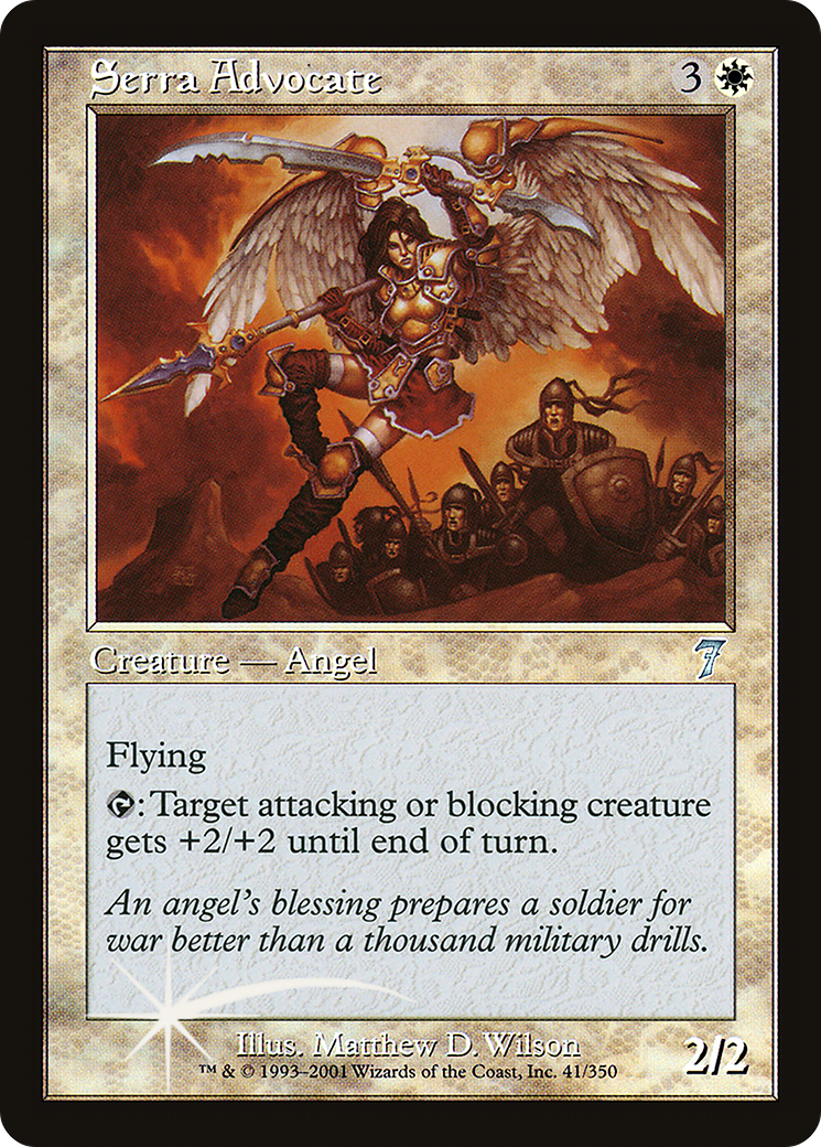 Serra Advocate (7ED-41★) - Seventh Edition Foil
