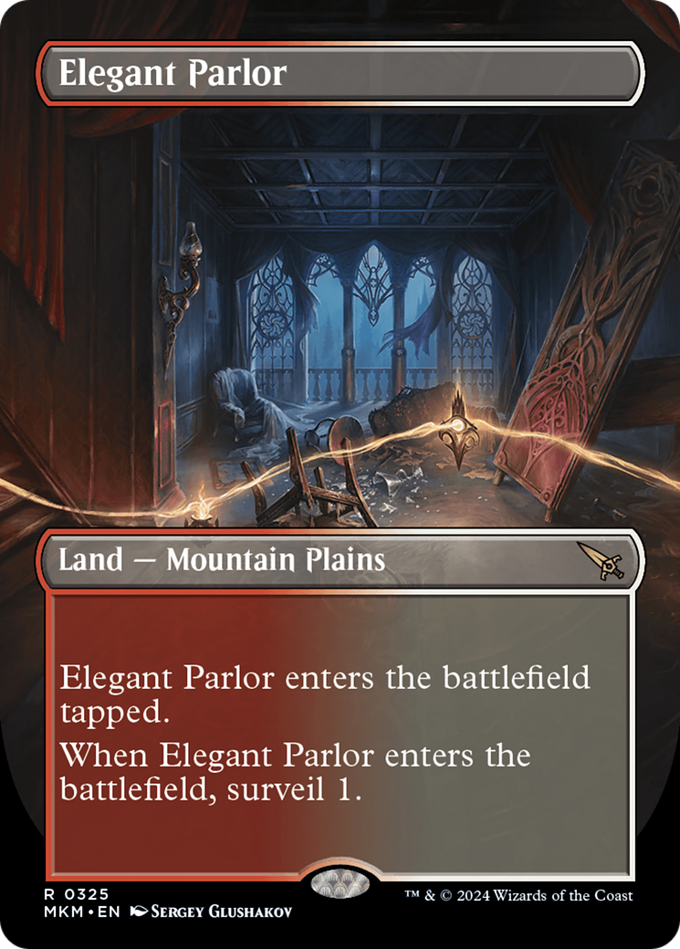 Elegant Parlor (Borderless) (MKM-325)  Foil - Murders at Karlov Manor