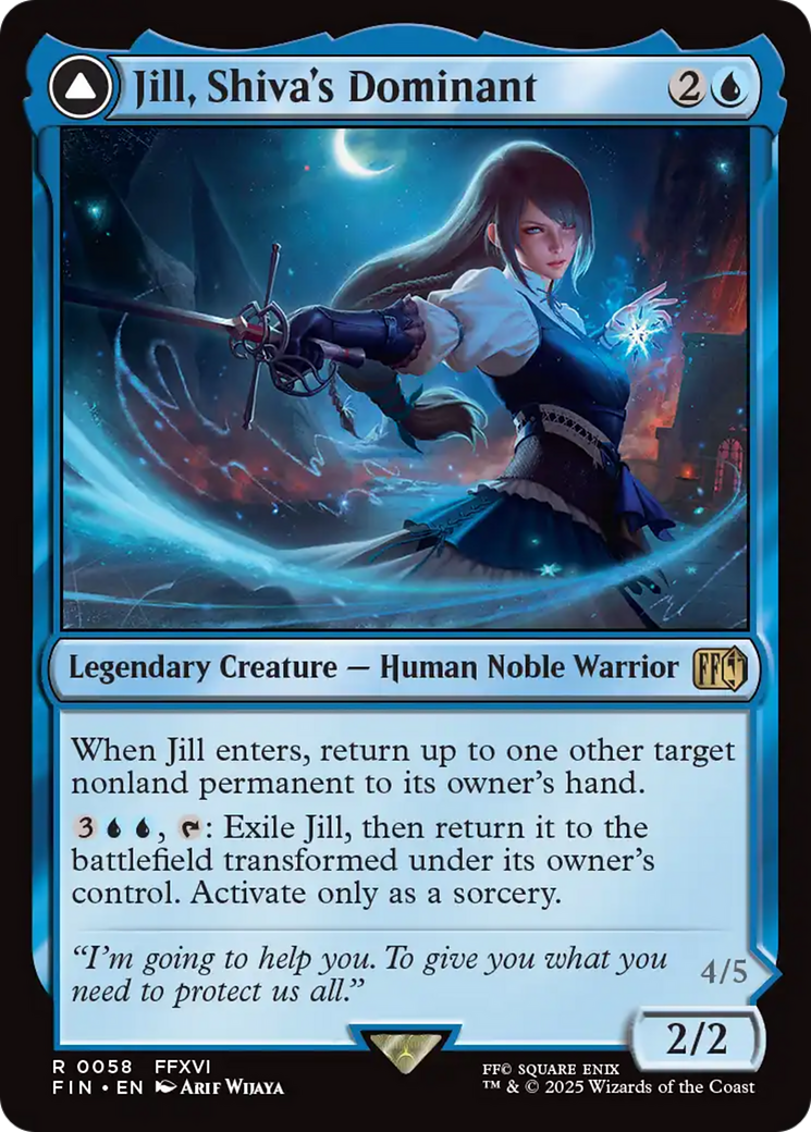 Jill, Shiva's Dominant (FIN-058)  Foil - FINAL FANTASY: (enchantment)