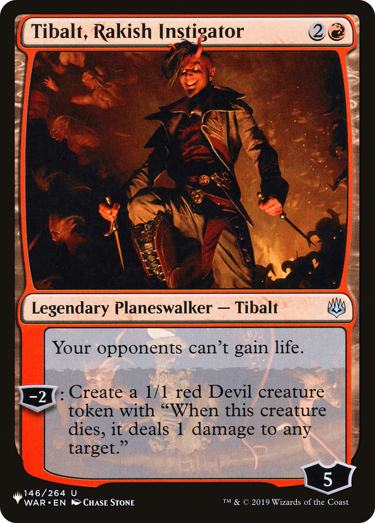 Tibalt, Rakish Instigator (LIST-WAR-146)  - The List
